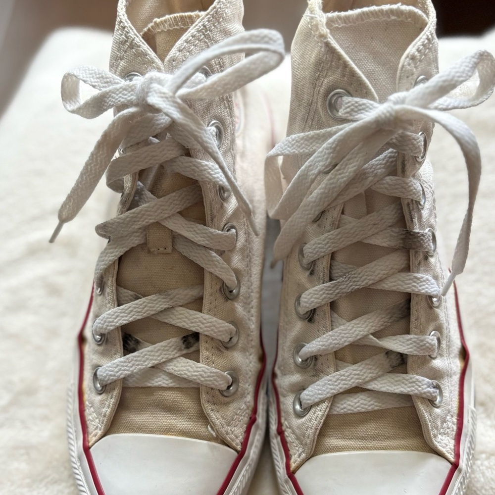 Converse White High-Top Sneakers